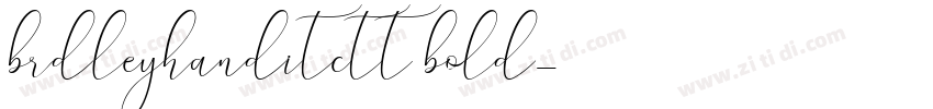 brdleyhanditctt bold字体转换